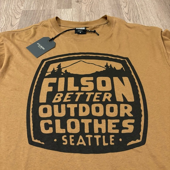 Filson Brown Short Sleeve Tee - Picture 2 of 6